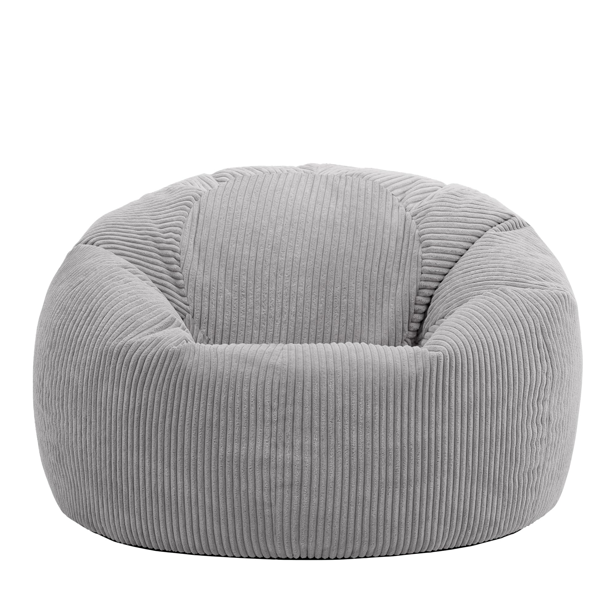 icon Kingston Cord Bean Bag with Filling Included, Set of 2, Grey
