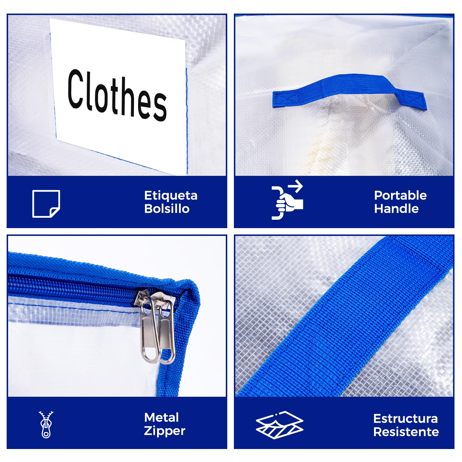 ZFWDSY Moving Bags 105 L,8-Pack Storage Bags Moving Boxes Alternatives