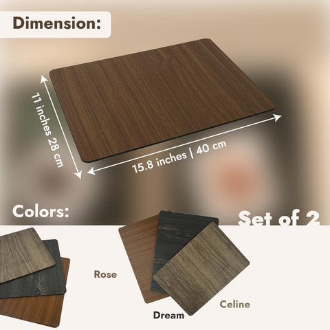 Set of 2 Wooden Sofa Tray, Armrest Tray Table for Couch, Foldable, Flexible Sofa Tray with 15.8" x 11", Snacks, Remote Control or Phone Holder | Dream