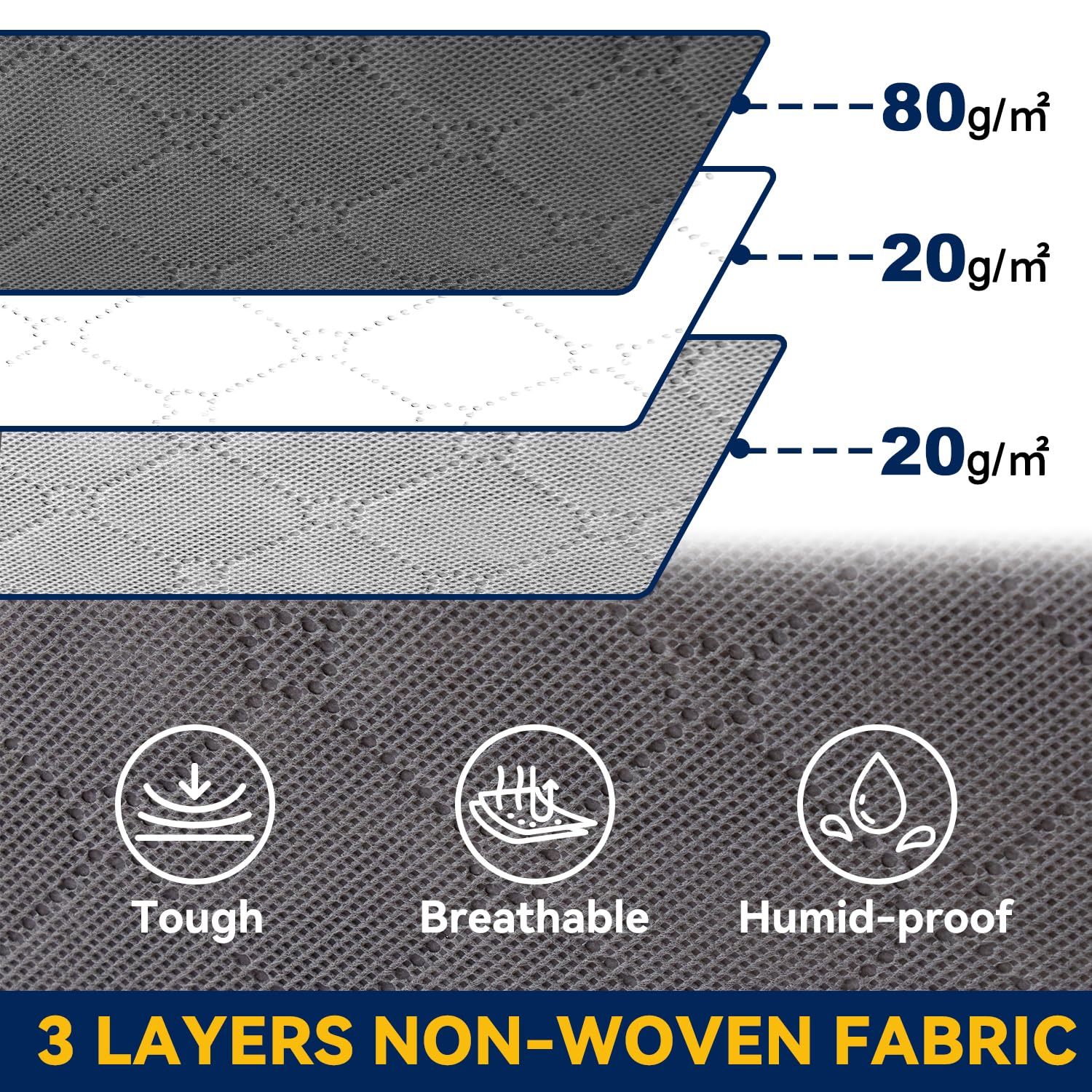 AIOR 2 Pack 90L Under Bed Storage Bags, Large Capacity Closet Organizer Bags for Clothes, Comforters, Blankets, Bedding