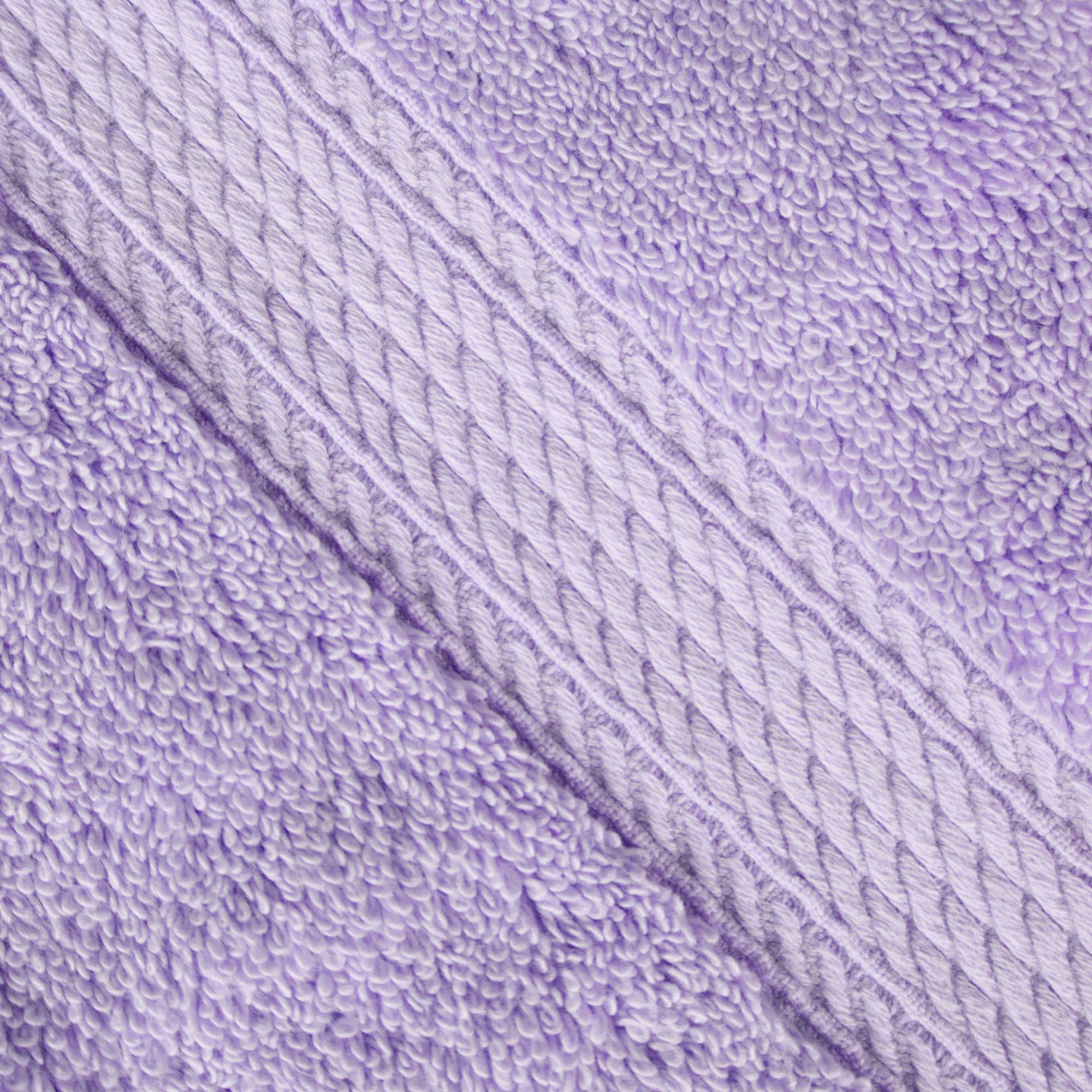 Superior 900 Gram 100% Premium Long-Staple Combed Cotton 3-Piece Towel Set, Purple