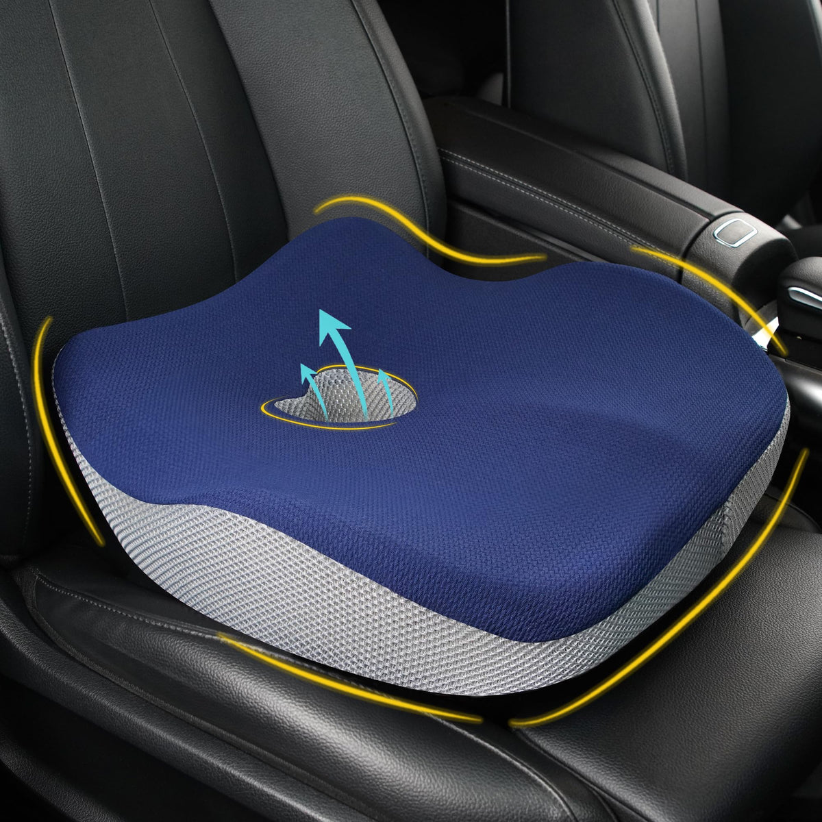 Allaboutsla Car Seat Cushion for Driving, Car Seat Pillow for Short Drivers