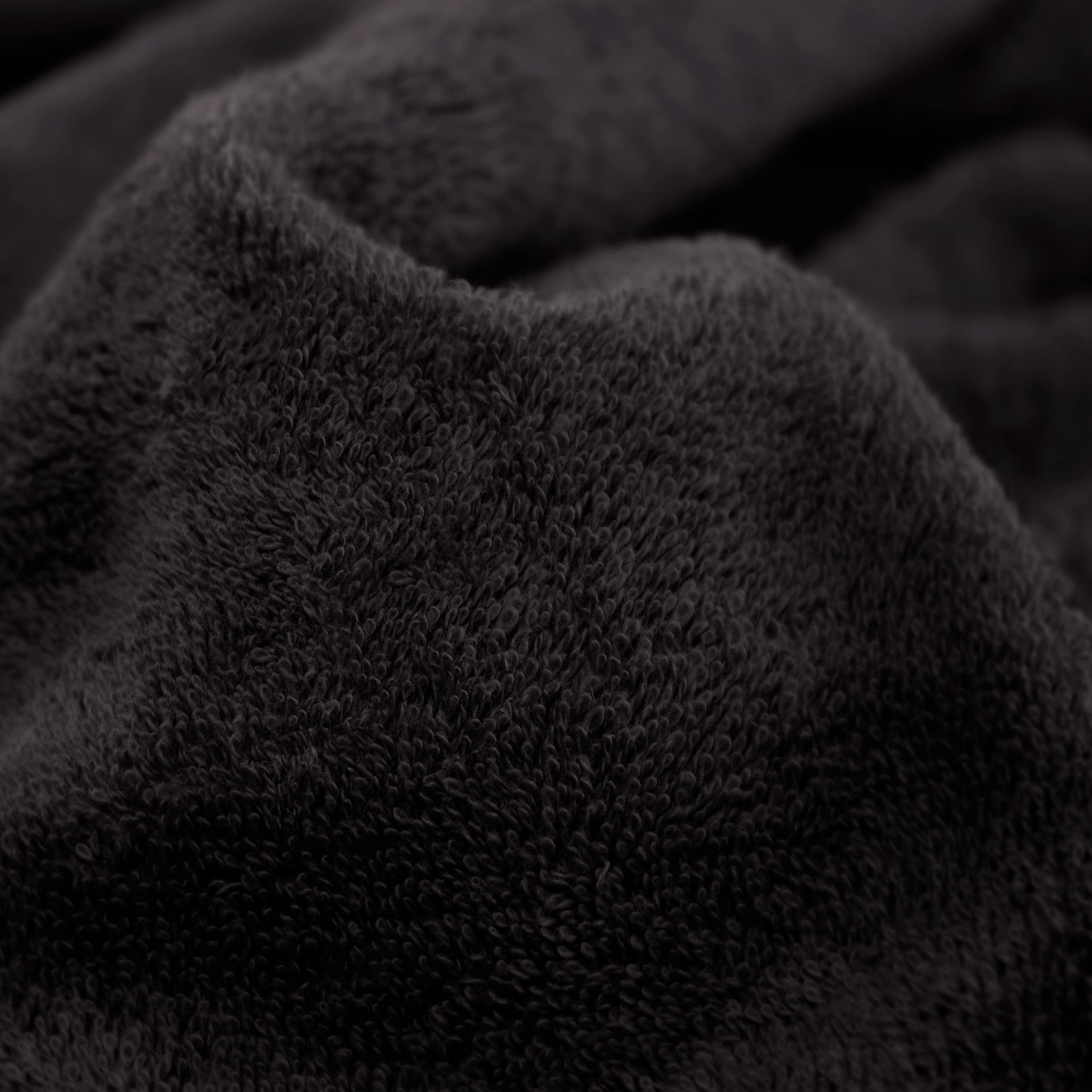 Möve Superwuschel Flannel 30 x 30 cm 100% Cotton Black