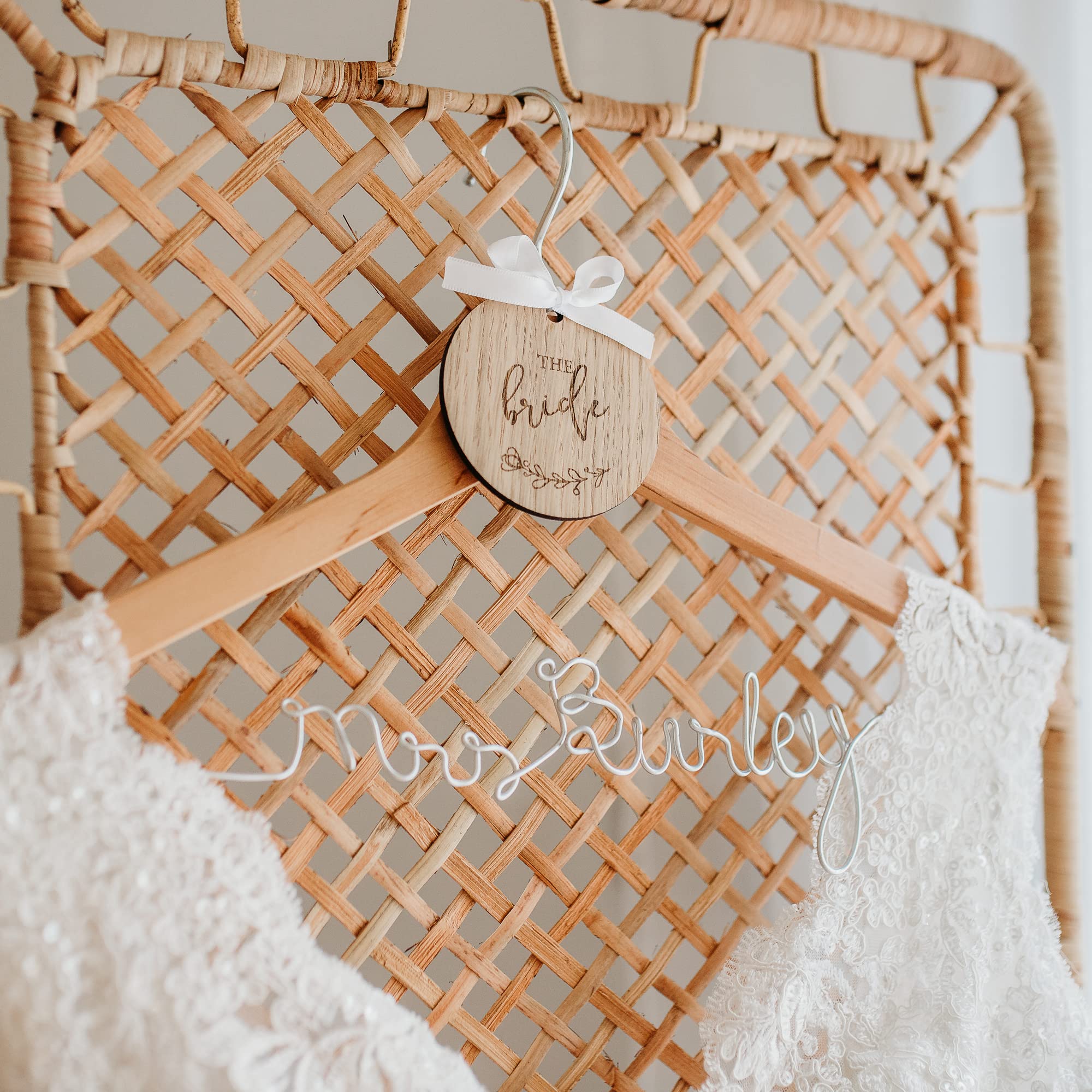 Wooden Wedding Dress Hanger Tag for Bride/Bridesmaid/Flower Girl/Maid of Honour/Mother of the Bride/Groom (The Groom)