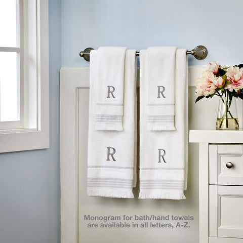 SKL Home Bath Towel, W, Cotton, White, 28x54