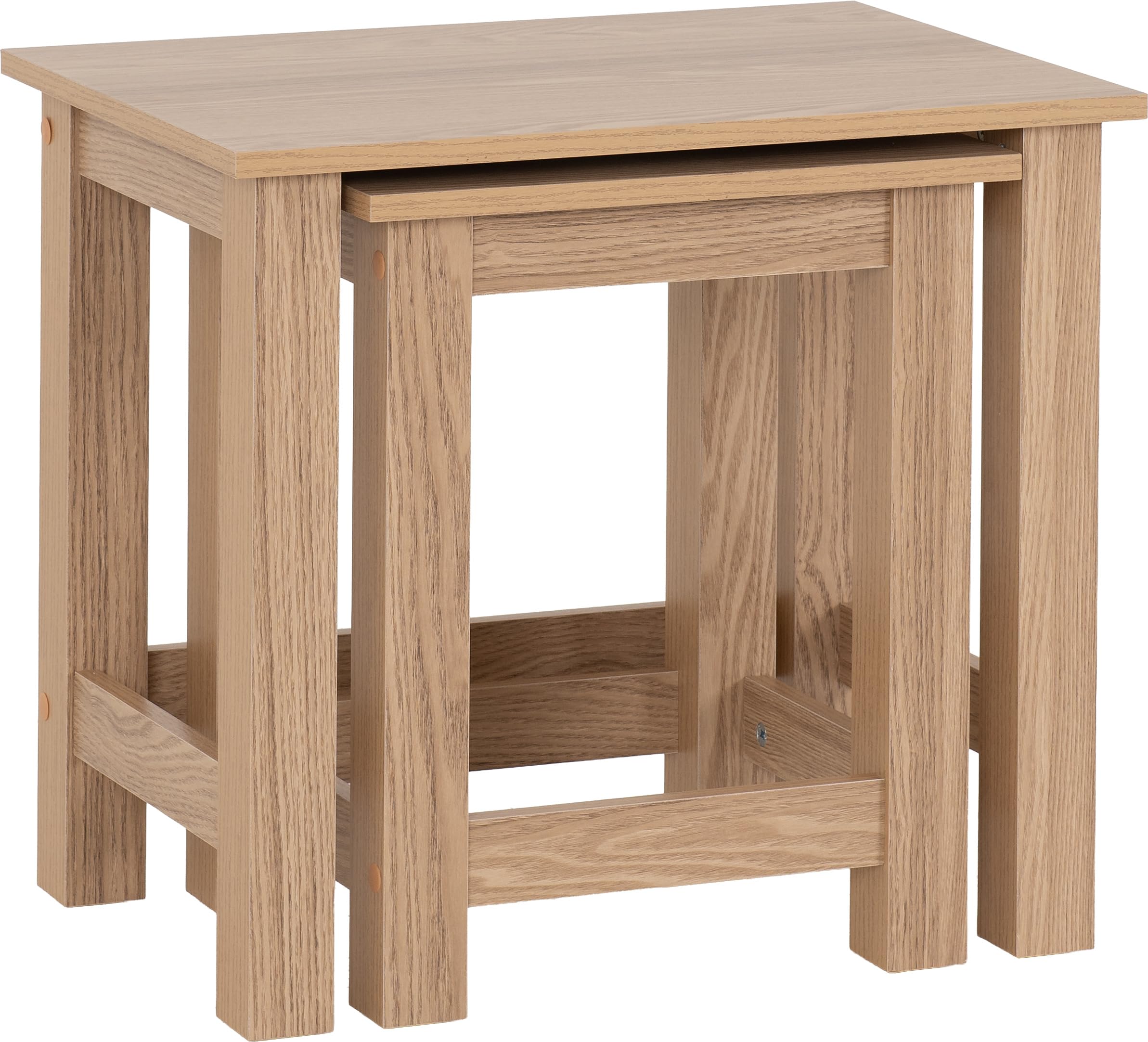 Seconique Tessa Nest Of 2 Tables in Natural Oak Effect