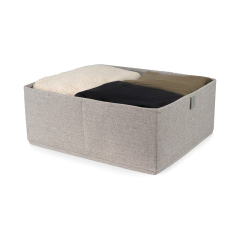 Compactor Oxford Large Drawer Organizer - Grey, 42X36X16.5 cm, Oxford Fabric and Cardboard, Sku: RAN10732