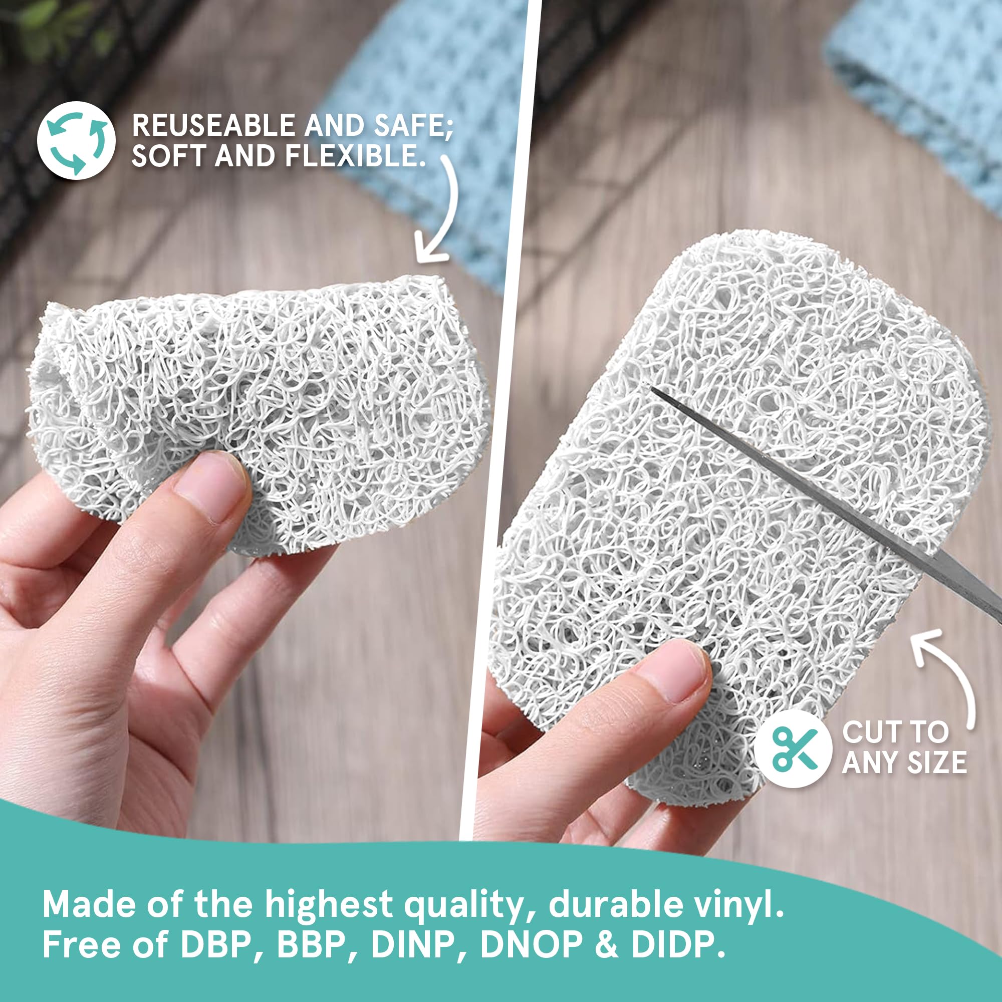 Soap Saver by Smith’s® | Extend Your Soap’s Life | 14 cm (L) x 8 cm (W) x 1.2 cm (H) | White / 1 Pack | 50% Thicker | Enhanced Design
