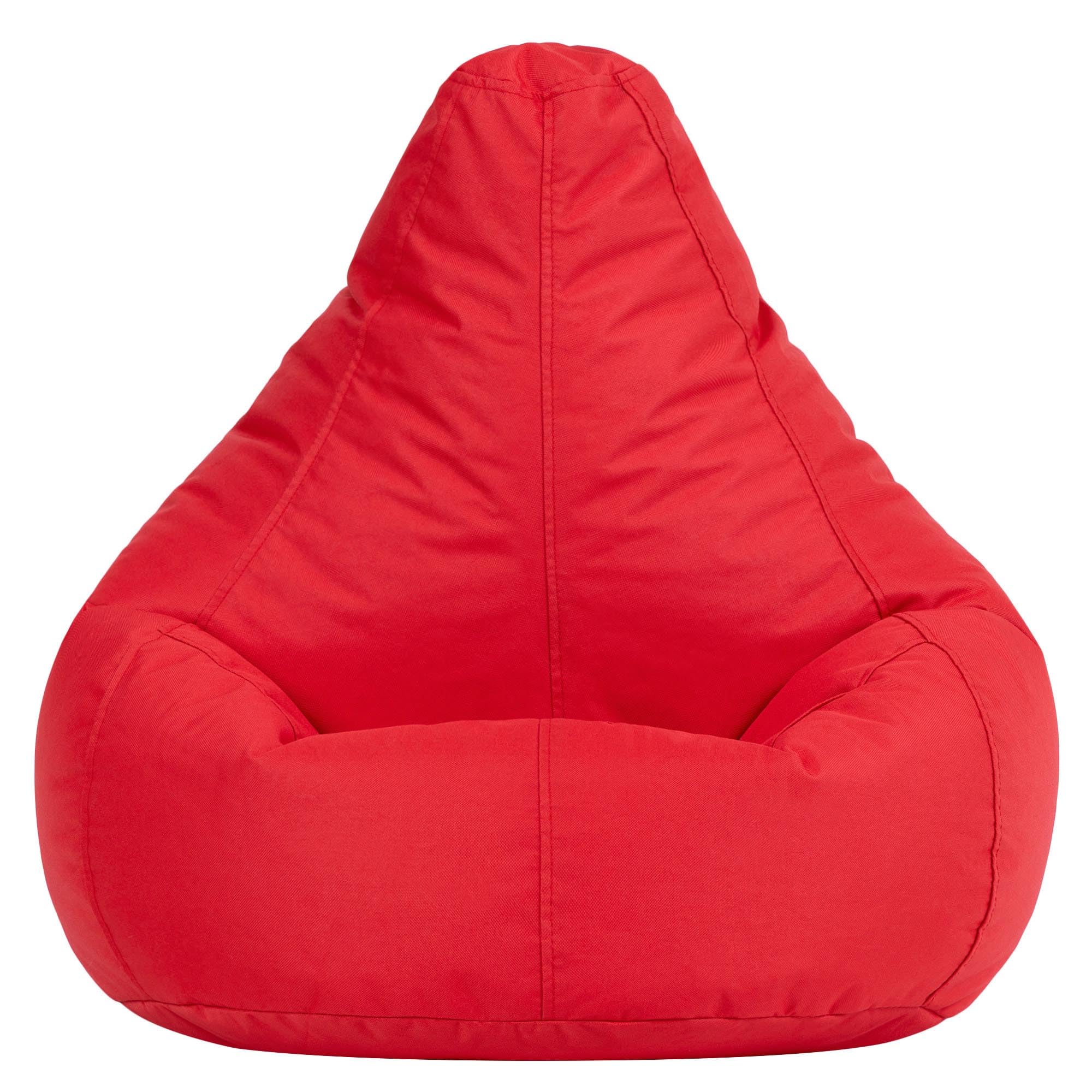 Bean Bag Bazaar Outdoor Kids Bean Bag with Filling Included, Red