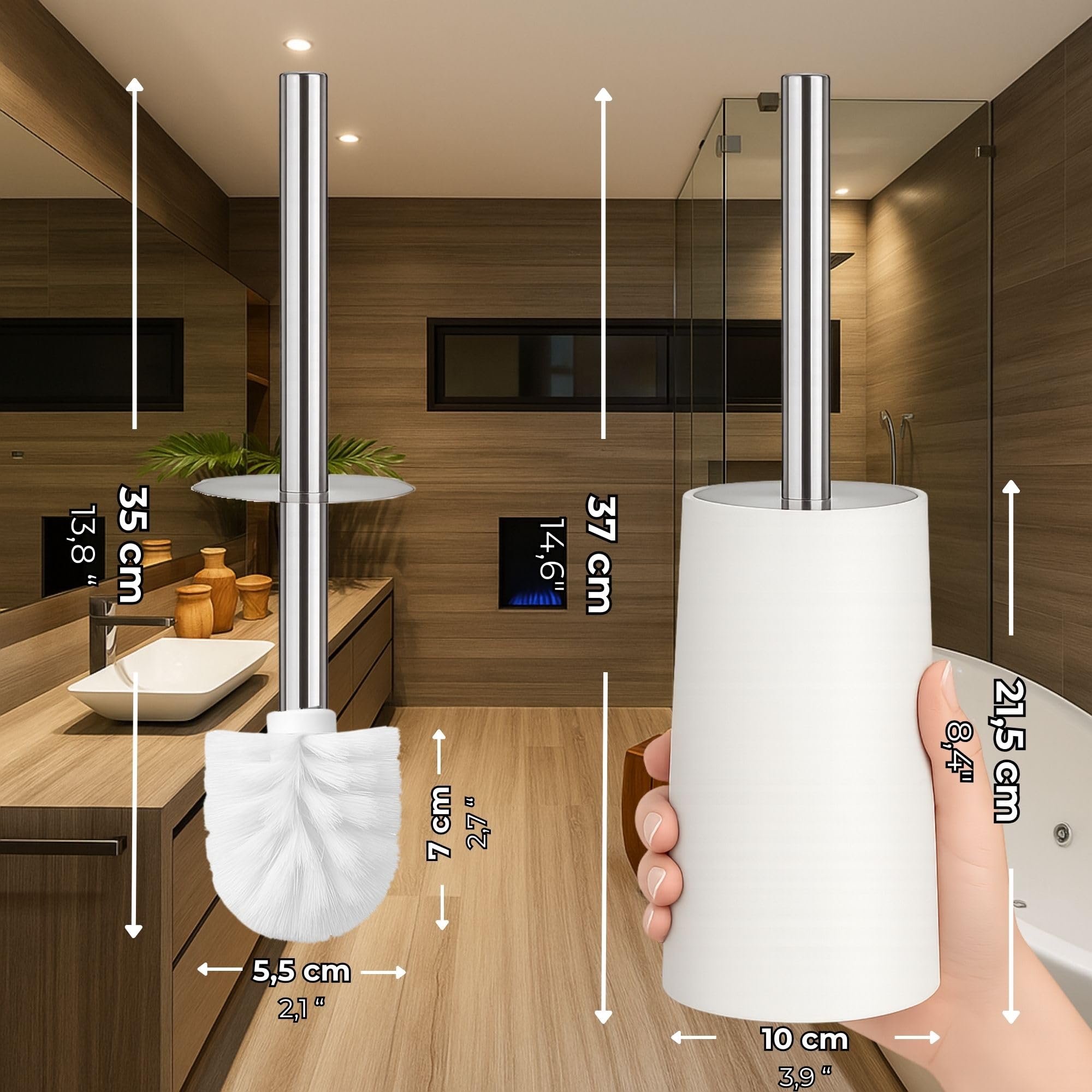 Toilet Brush | Premium Loo Brush And Set For Elegant Bathrooms |