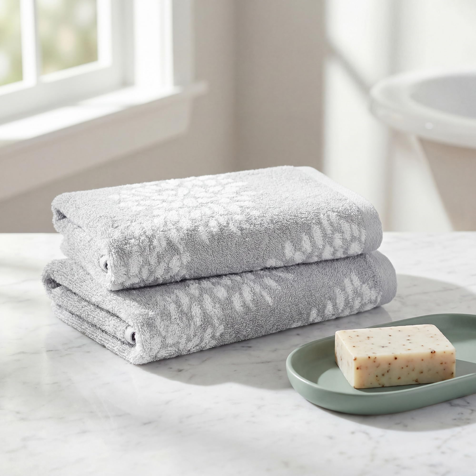 HMETOL Cartoon Patten Cotton Absorbent Soft Hand Towels