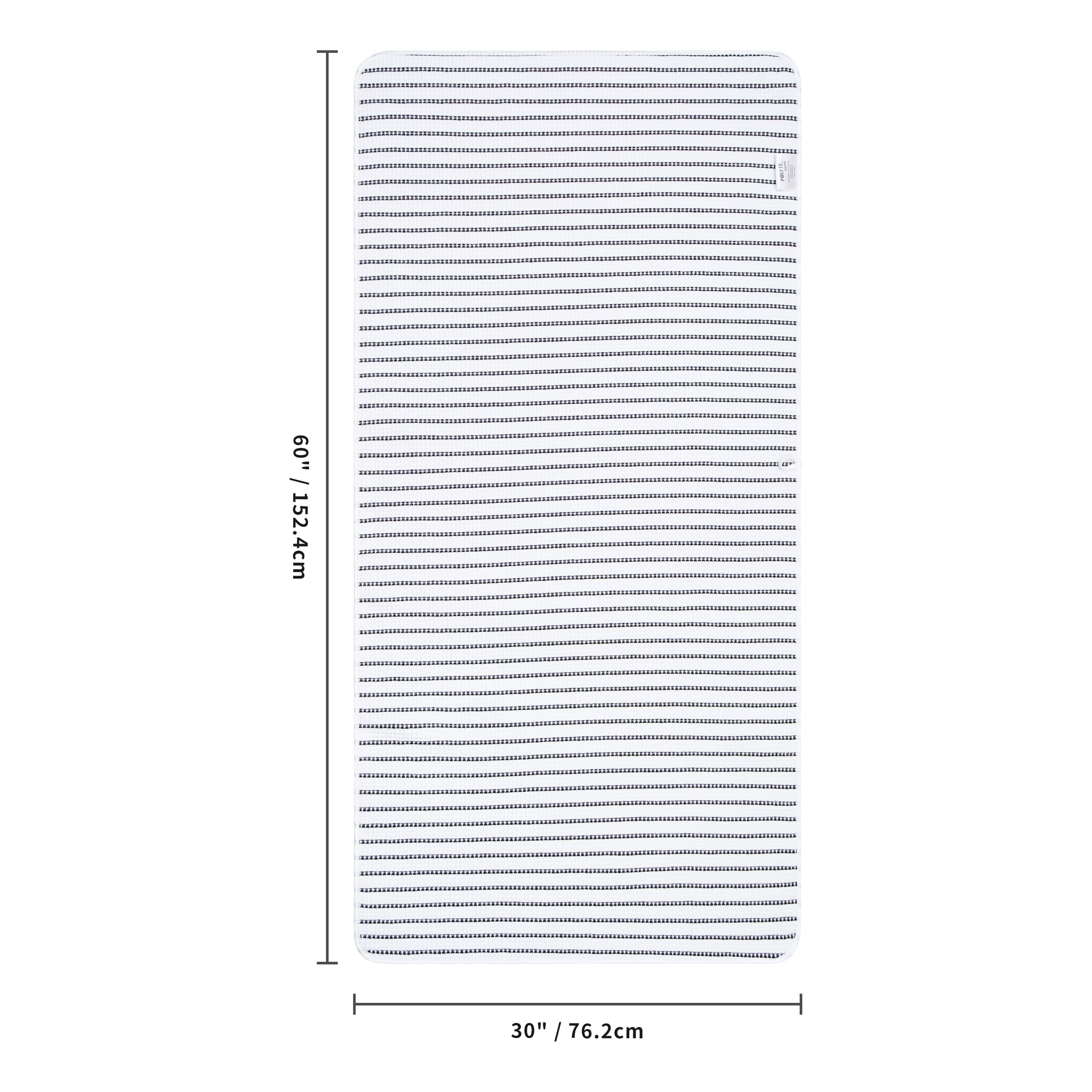 POLYTE 430 GSM Microfibre Quick Dry Waffle Bath Towel, 76.2x152.4 cm