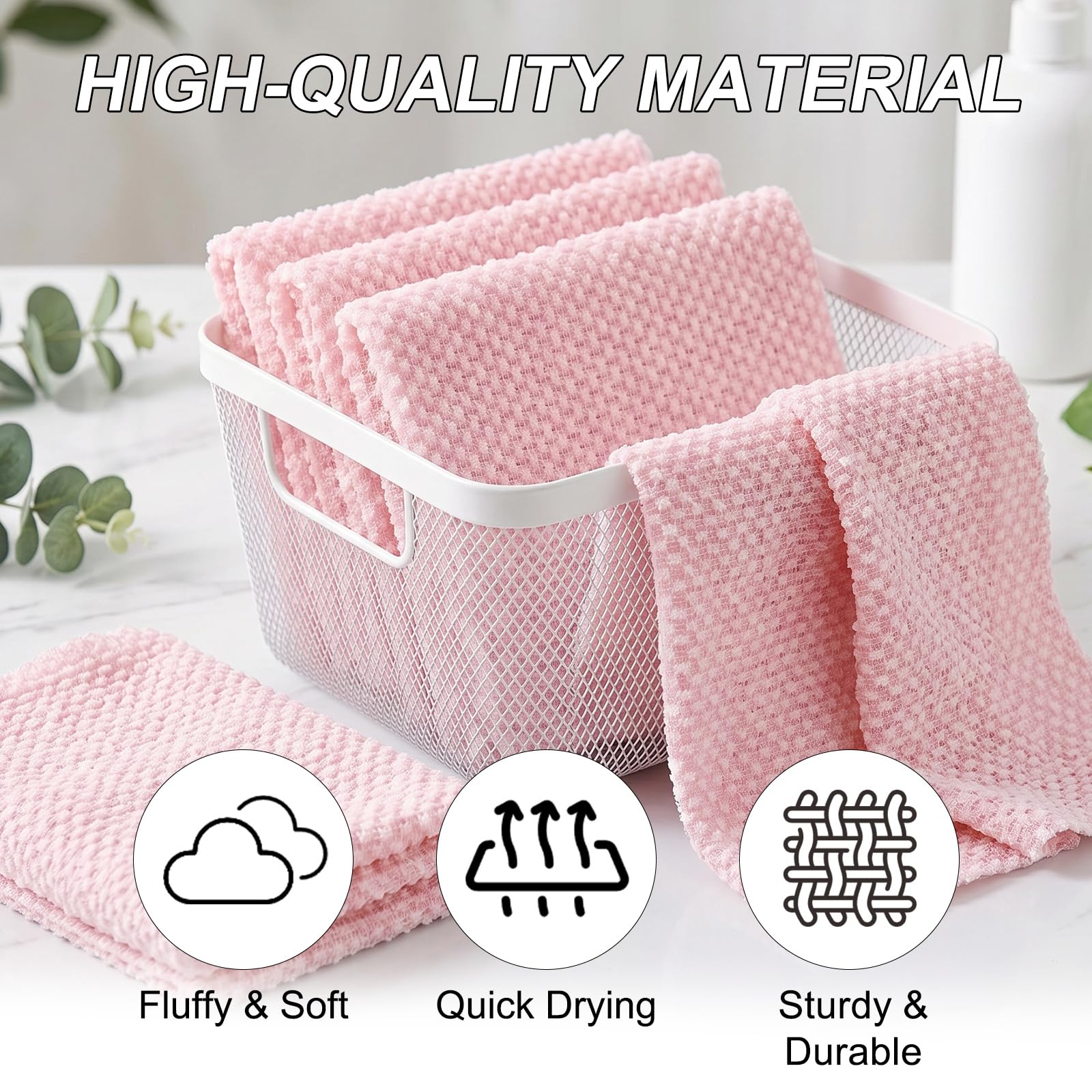 CMANLNYK 2Pcs Japanese Exfoliating Shower Towel - Deep Exfoliating Back Scrub Gentle on Sensitive Skin, 3D Weaving Technique Shower Towel