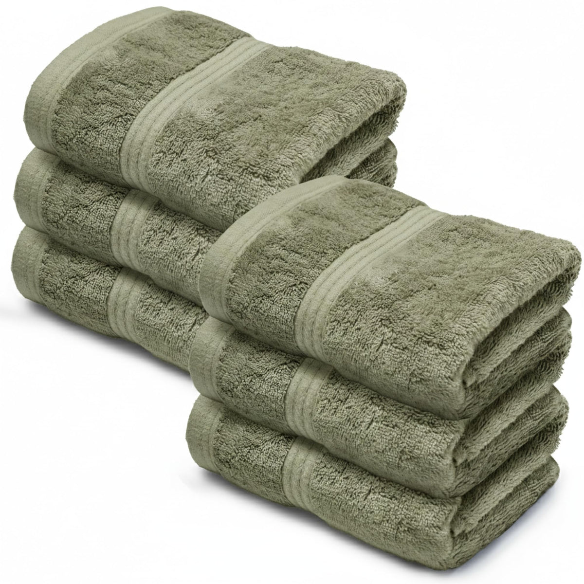 Makooz Luxurious Bamboo Face Flannels Pack of 6-700 GSM Thick Bamboo Face Cloth Towel Set- Silky Soft, Absorbent
