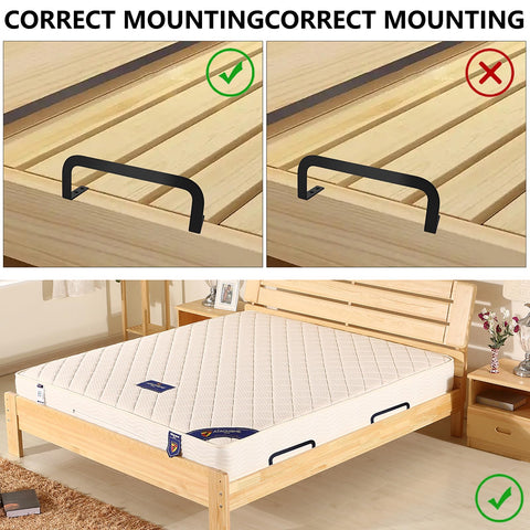 Zhuatek 5 Pcs Metal Mattress Slide Stopper for Adjustable Beds, Keeps Mattress in Place