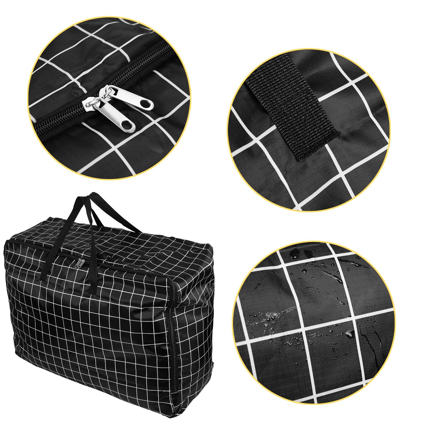 1 Pcs 105L Large Storage Bags For Bedding,Waterproof Moving Storage Bags