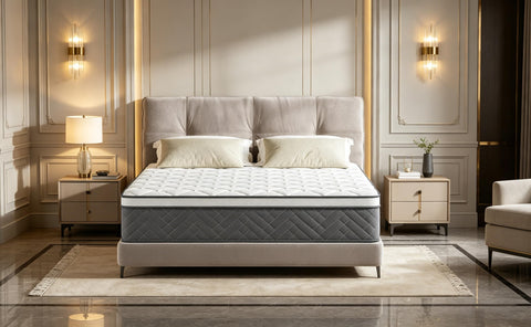 Zelmaron Single Mattress, 12 Inch Innerspring Hybrid Mattress 3FT with Pocket Sprung & Breathable Foam - Medium Firm Mattresses, Motion Isolation