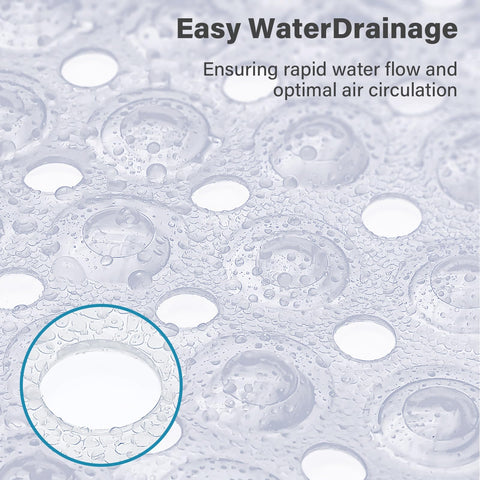 Smiry Non Slip Bath Mat with 300 Strong Suction Cups, 100x40cm