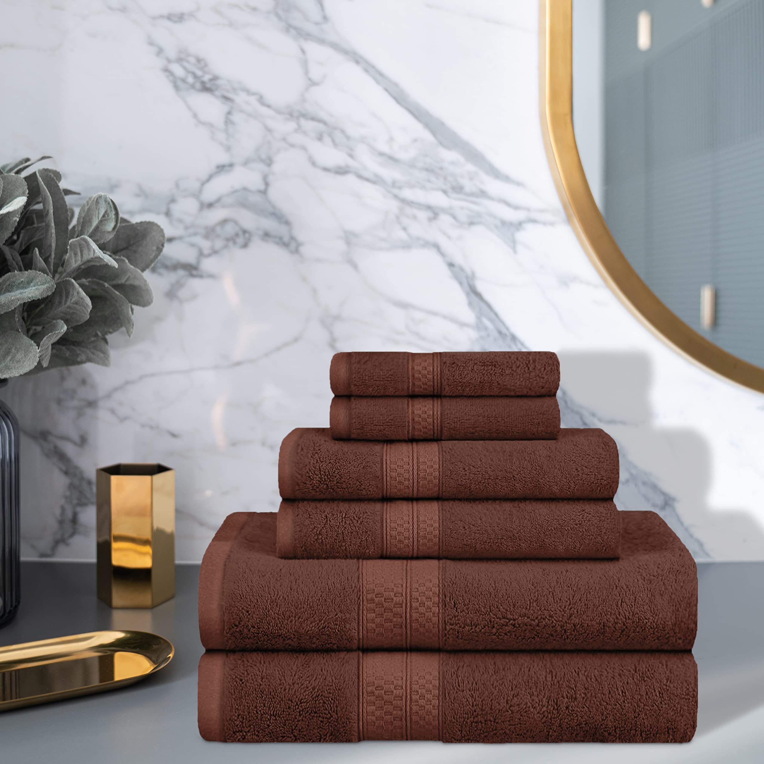 Home City , Towel Set, Cocoa - Towel