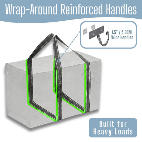 VENO 6 Pack Extra Large Moving Storage Bags with Zips, Heavy-Duty Organizer Tote, Moving Box Alternative, Packing Supplies, Clothes Storage Bin