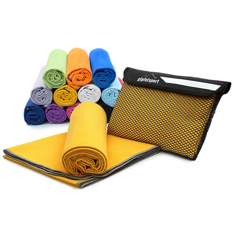 gipfelsport Microfibre Towel Yellow 1x S(50x30cm) without bag
