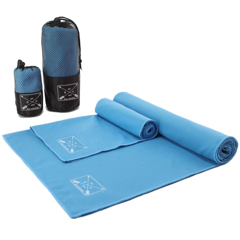Blu Apparel Mircrofibre Towel (Sky Blue, Beach Towel)