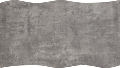 Seconique Quebec Wave Edge Dining Table in Concrete Effect