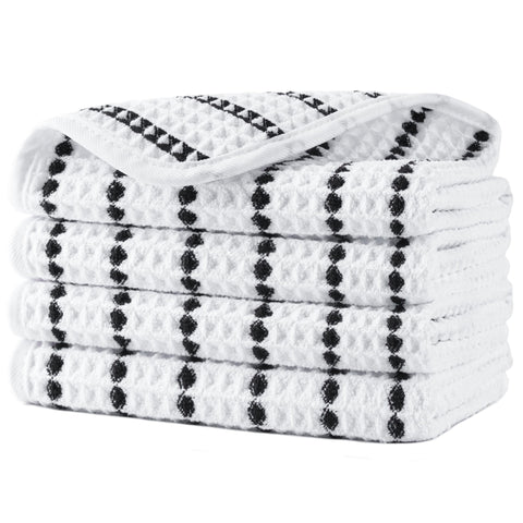POLYTE 430 GSM Microfibre Waffle Wash Cloth Face Towel, 33.0x33.0 cm