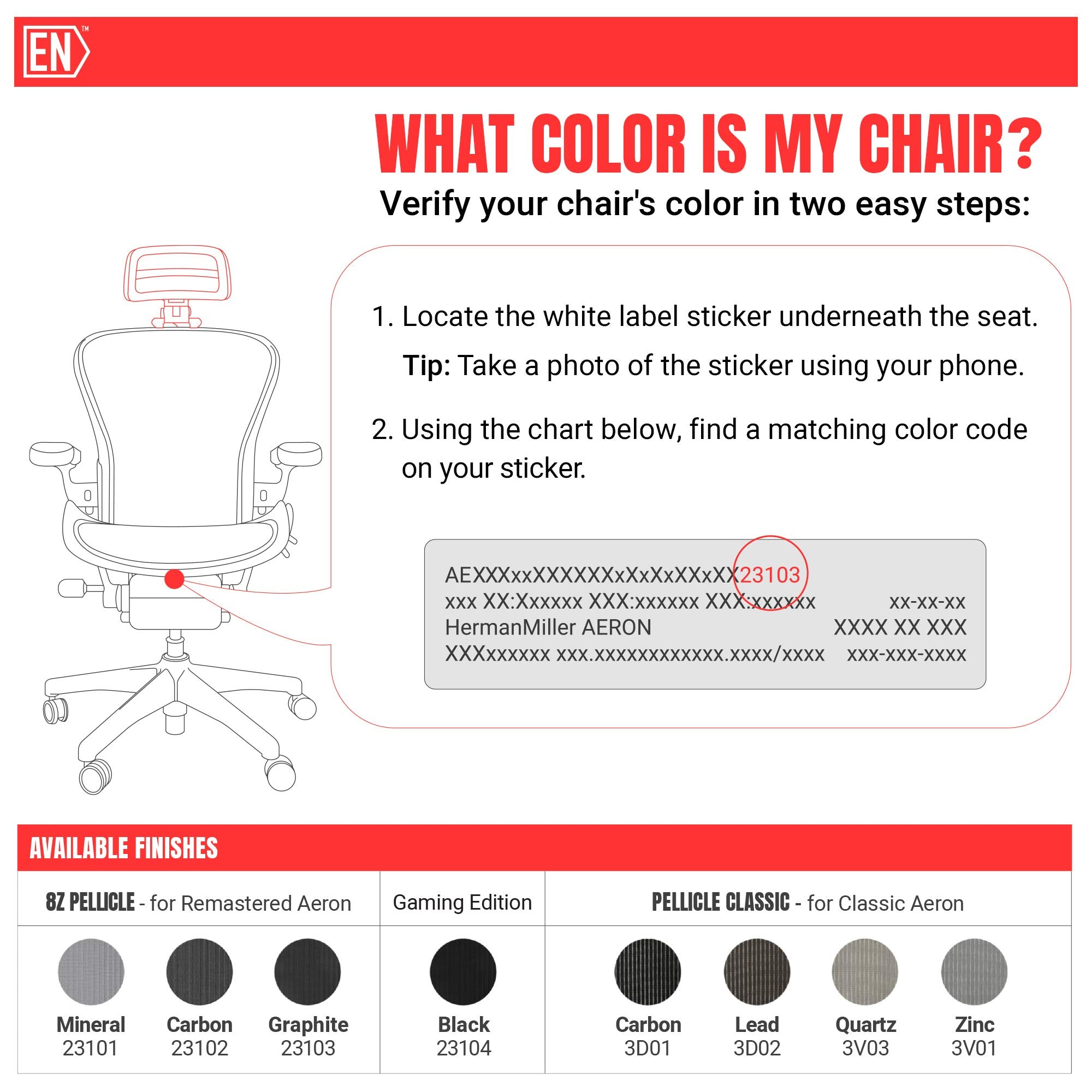 Original Headrest for the Herman Miller Classic Aeron Chair - H3 Calssic Zinc