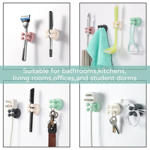 Silicone Toothbrush Holders Multi-Function Hook Razor holder Waterproof