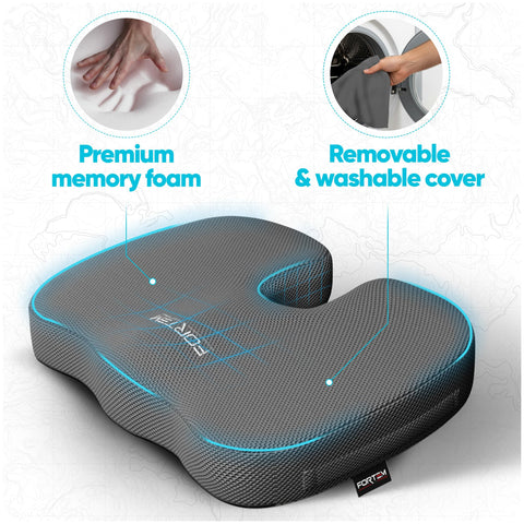 FORTEM Seat Cushion, Office Chair Cushion, Memory Foam Pillow for Sitting