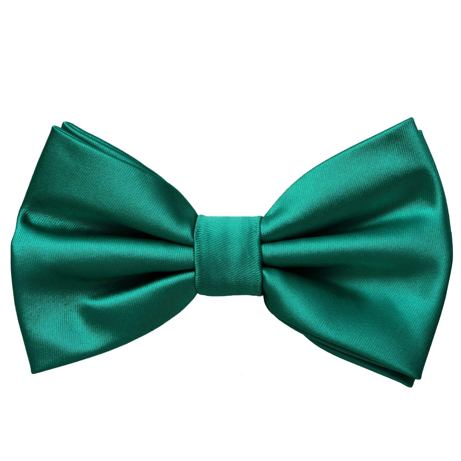 MASADA bow tie petrol - men's accessory in silk-look, continuously adjustable, handmade with hook closure - 12 x 6 cm