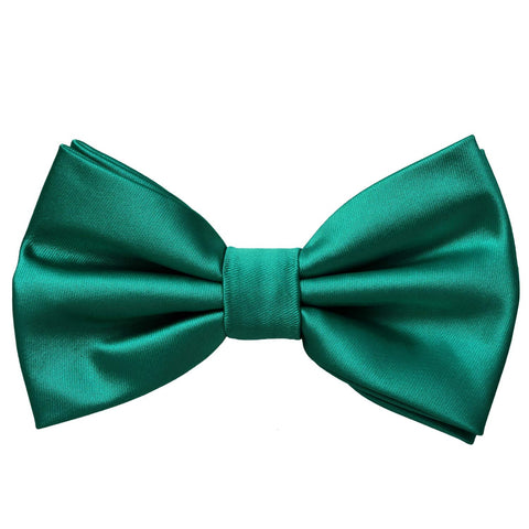 MASADA bow tie petrol - men's accessory in silk-look, continuously adjustable, handmade with hook closure - 12 x 6 cm