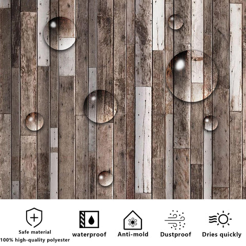 FAIRYGATE Bathroom Curtain Shower Curtain Garden Street Alley Picture Shower Curtains Outdoor View Waterproof Polyester Fabric Washable Bath Curtains