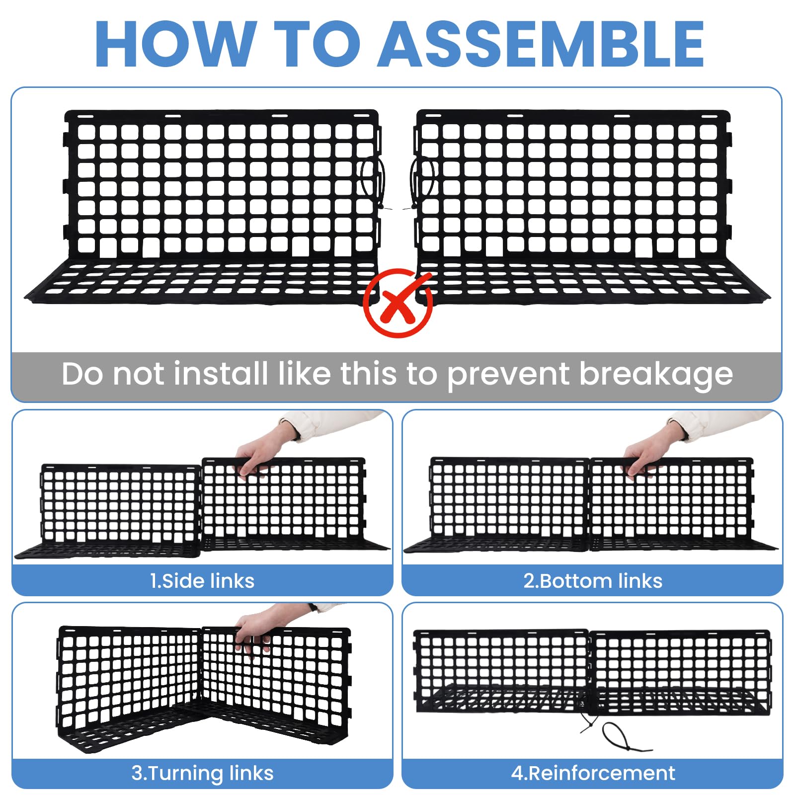 6 Pcs Under Sofa Blockers for Bed and Furniture, Under Bed Blockers
