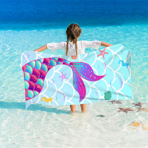 DKDDSSS Kids Towel - Large Beach Towels for Adults & Girls, Quick Dry & Lightweight - Boys Beach Towel, Jumbo Size - Ideal for Beach, Pool