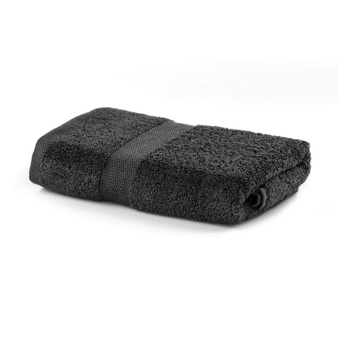 DecoKing Hand Towel 50 x 100 cm Cotton Quality 525 g/m² Graphite Anthracite Absorbent Marina