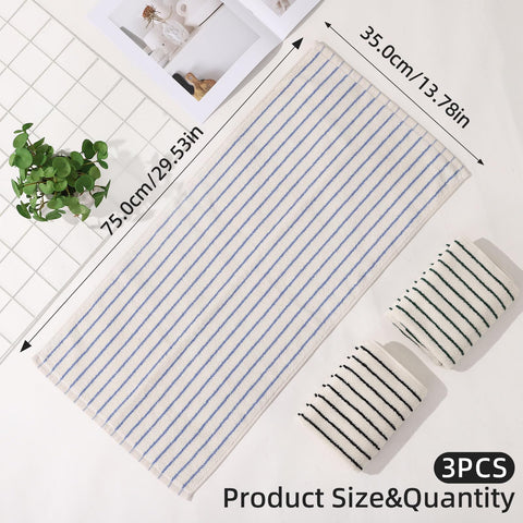 saerryor 3 Pack Hand Towels Cotton Soft Absorbent Towels 14” x 29” White