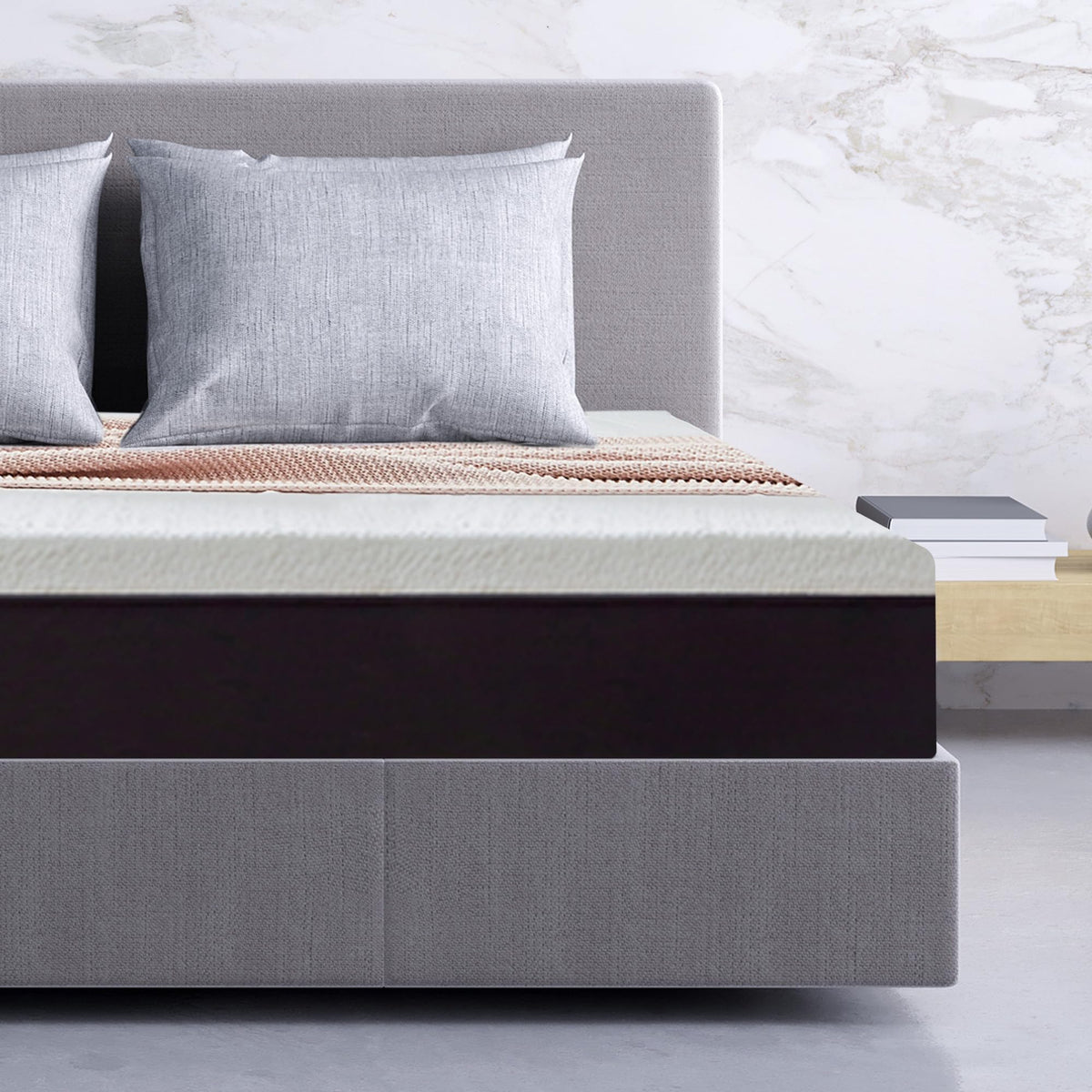 Classic Brands Mattress, Memory Nylon Foam, White, 90 x 200 cm