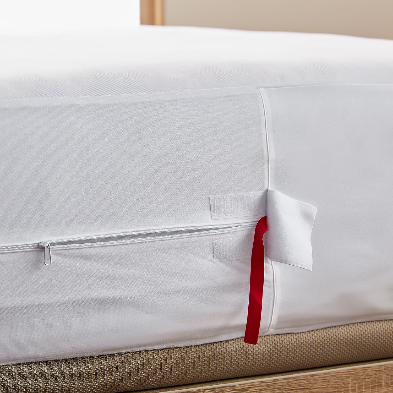 Pikolin Home - Sanitary Mattress Protector – Waterproof, Breathable, white Cama 150-150 x 190/200 cm white