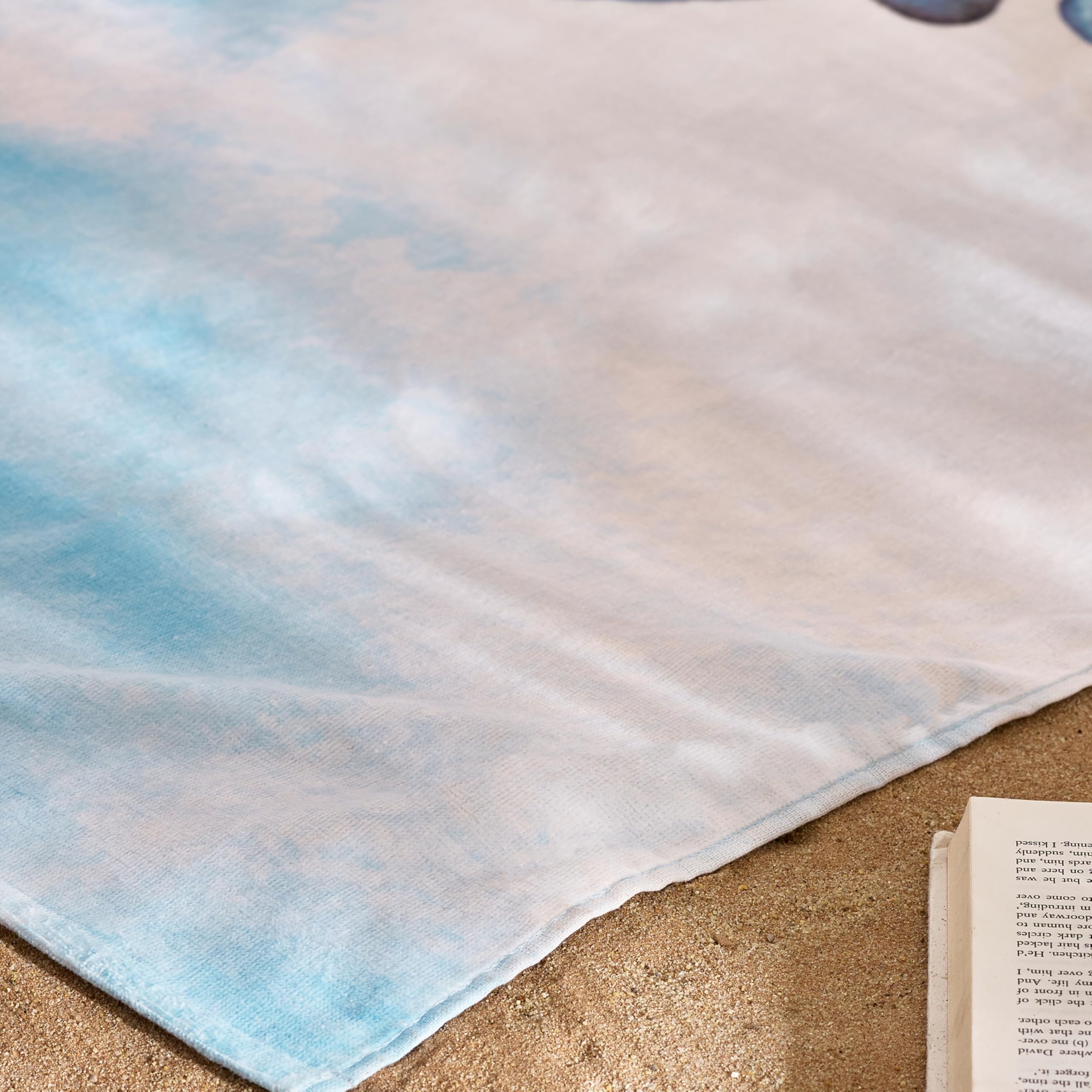 Catherine Lansfield Octopus76x160cm Cotton Beach Towel Blue