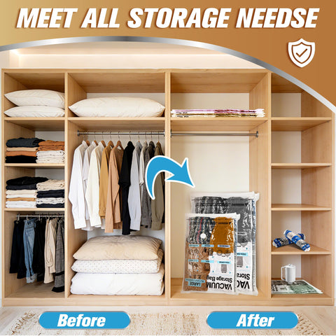 STORAGE MASTER Vacuum Storage Bags, Space Saver Bags 80% More Storage Space, with Electric Pump (25, Combo)