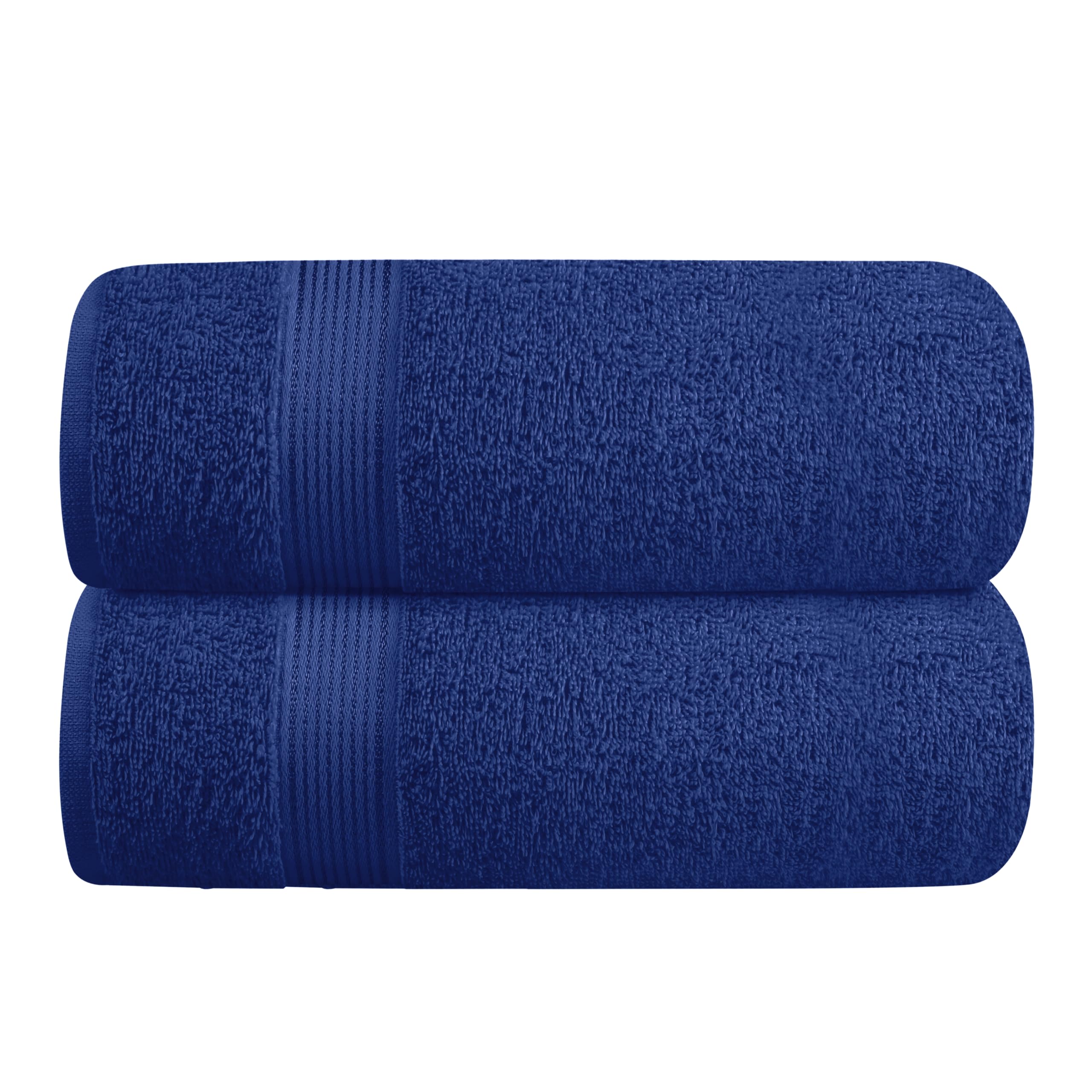 BELIZZI HOME Cotton 2 Pack Oversized Bath Towel Set 28x55 inches, Large Bath Towels, Ultra Absorbant Compact Quickdry & Lightweight Towel