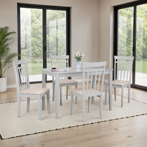 Julian Bowen Taku Dining Table for 4, Wood, Grey - H75 x W114 x D64cm