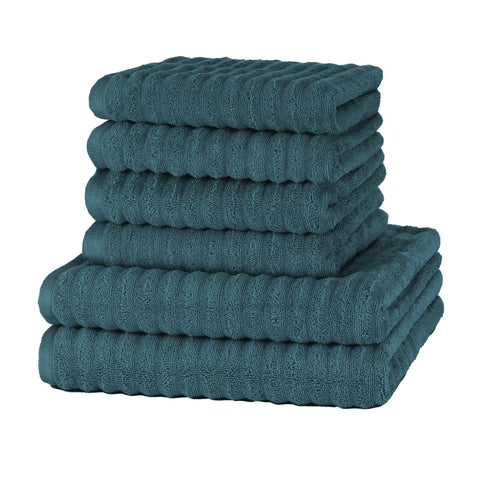 Merana OSLO towel set | quick-drying, soft & lint-free | terry luxury quality | 100% cotton terrycloth | OEKO-TEX | 590 GSM | gift set | Petrol Green