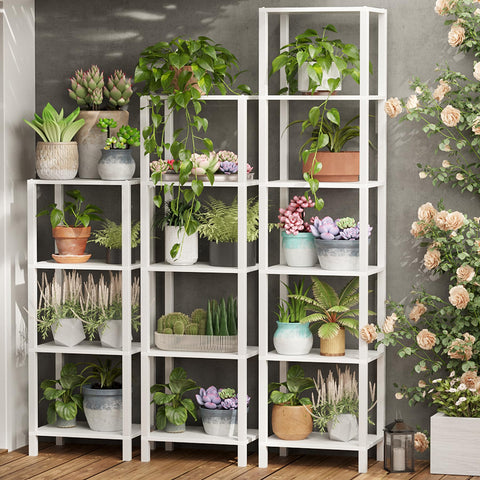 TUTOTAK Bookshelf, 6-Tier Tall Book Shelf, Narrow Bookcase for Small Space, DIY Stackable Bookshelf, for Living Room, Office, Study, Entryway