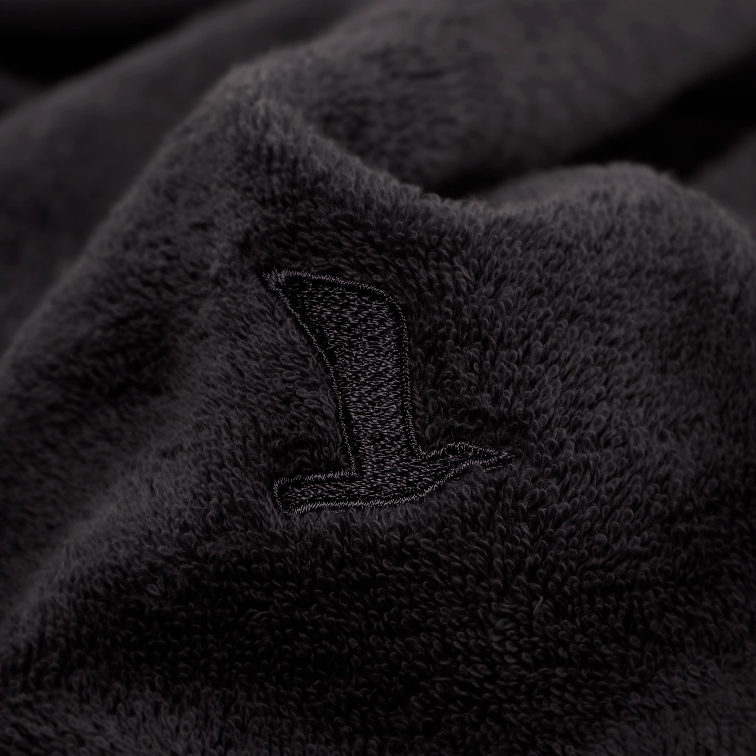 Möve Hand Towels, Black, 80 x 150 cm