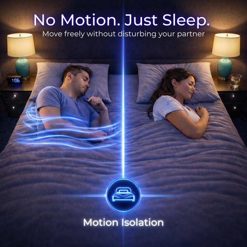 Queen Mattress 120x190x18cm, 7.1-Inch Orthopedic Comfort Foam Bed with Motion Isolation & DualTemp Climate Control