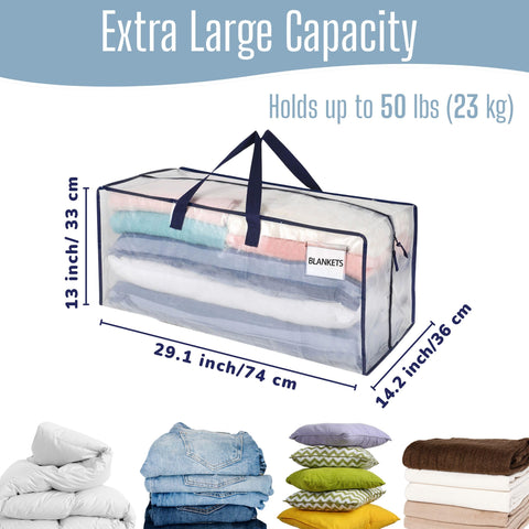 VENO 4 Pack Heavy-Duty Moving Bags Extra Large W/Backpack Straps, Moving House Essentials, Strong Handles & Zips, Clothes Storage, Packing