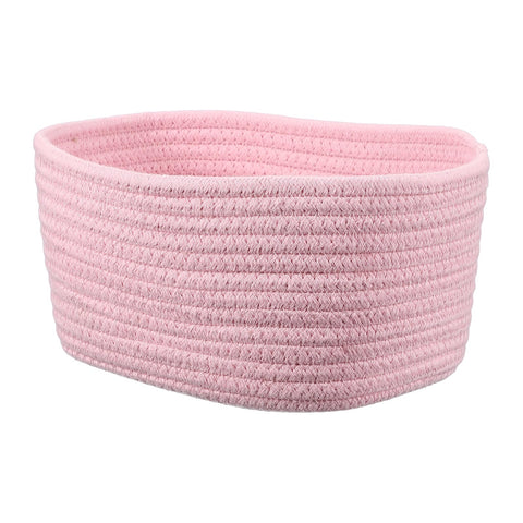 sourcing map Small Woven Basket, 21x15x12 cm Rectangular Rope Basket Decorative Gift Chest Box Cute Mini Woven Storage for Organizing Shelf Storage